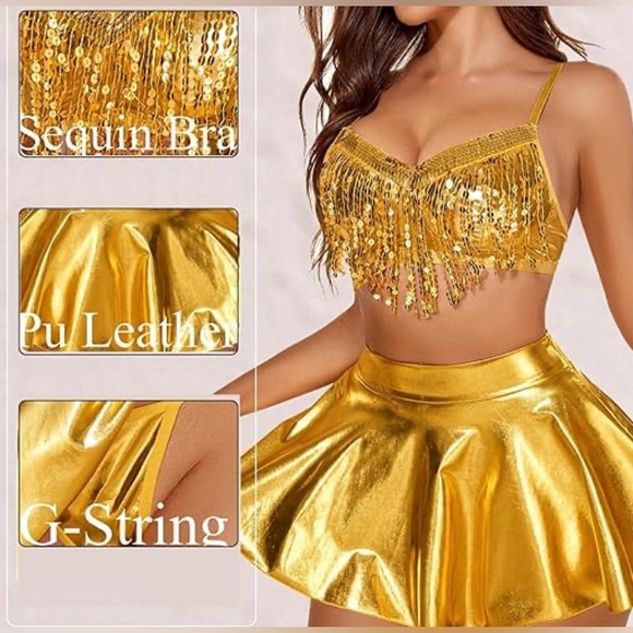 Other - Sequin Fringe Lingerie Costume Outfit